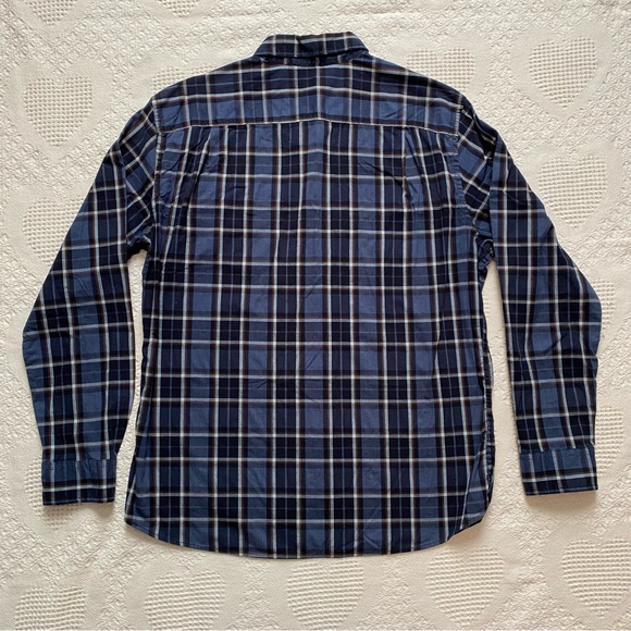 $10 or 2/$15 Men’s Sonoma Plaid Long Sleeve Button Down Shirt Size Large - Picture 2 of 4